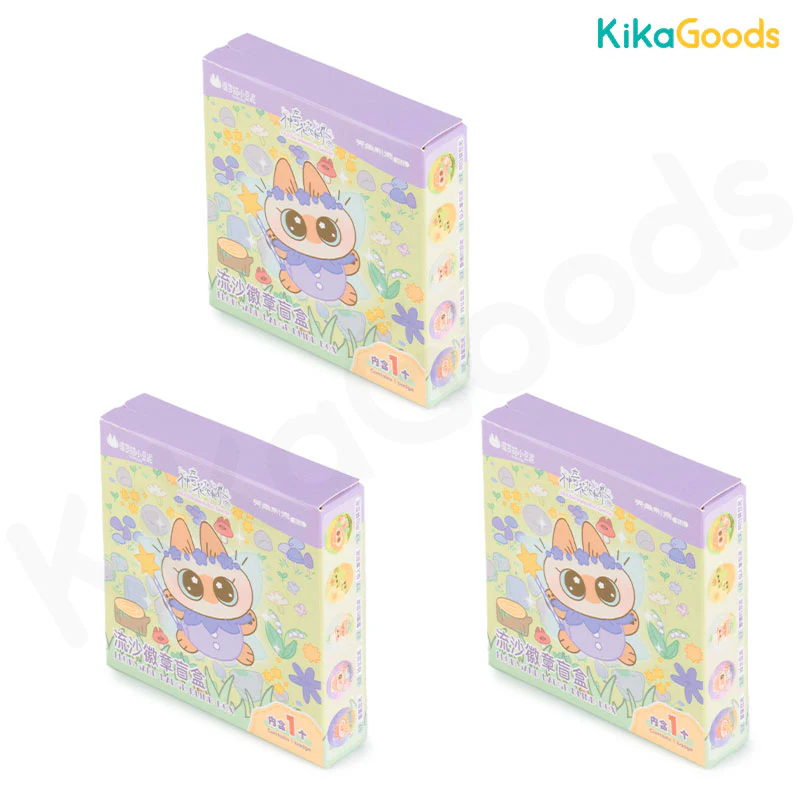 Nobeko Azukisan Wonderful Garden Series Flow Sand Badge Blind Box - Image 14