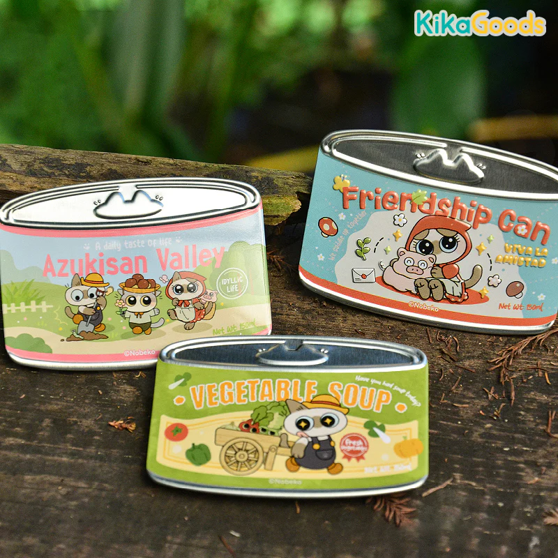 Nobeko Azukisan's Valley Series Canned Cat Badge Blind Box - Image 13