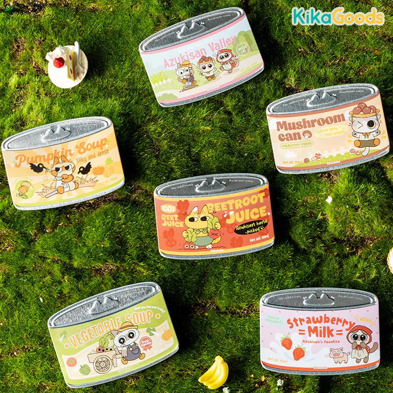 Nobeko Azukisan's Valley Series Canned Cat Badge Blind Box - Image 4
