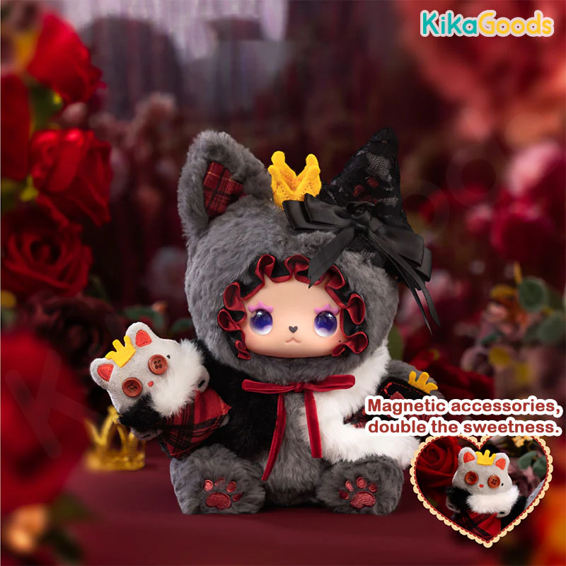 Pleasant Goat and Big Big Wolf X EMMA Grey and Red CP Limited Plush Figure Set - Image 3