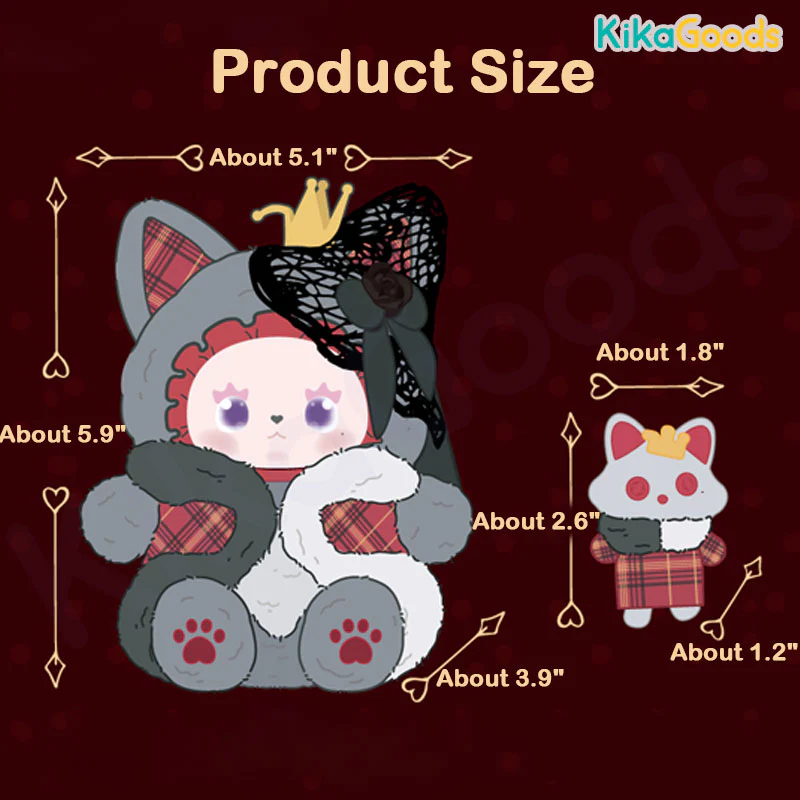 Pleasant Goat and Big Big Wolf X EMMA Grey and Red CP Limited Plush Figure Set - Image 6