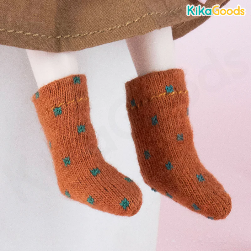 Polka Dot 1/12 BJD Figure Socks Accessories - Image 3
