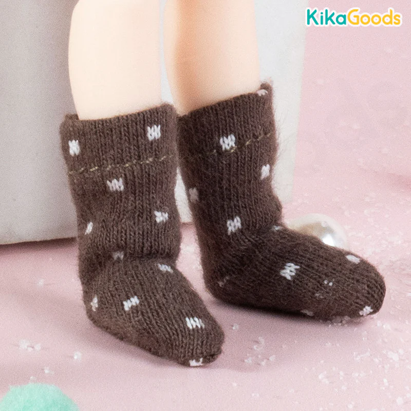 Polka Dot 1/12 BJD Figure Socks Accessories - Image 4