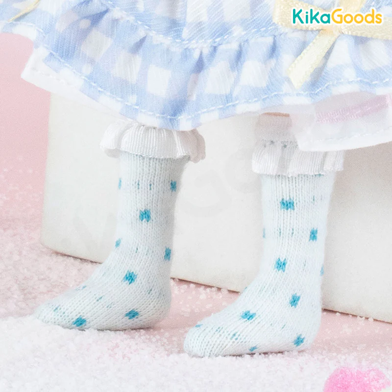 Polka Dot Lace 1/12 BJD Figure Socks Accessories - Image 3