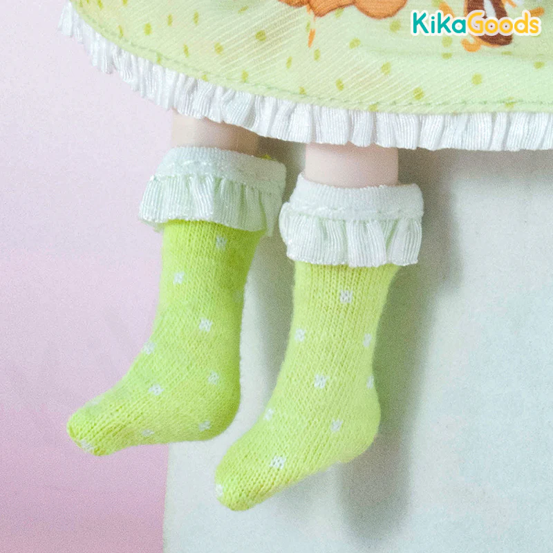 Polka Dot Lace 1/12 BJD Figure Socks Accessories - Image 4