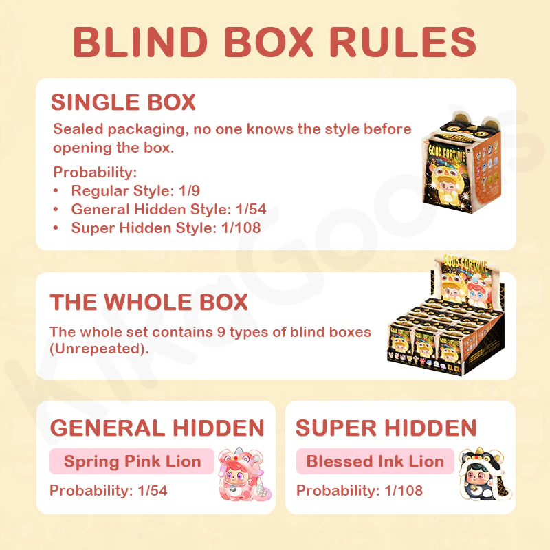 Q.Kid Good Fortune Series PVC Plush Blind Box - Image 3