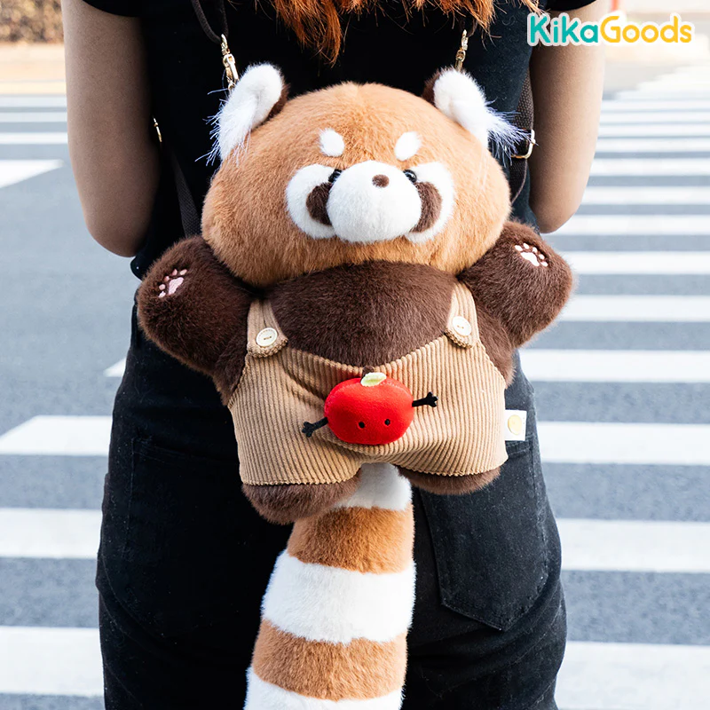 Red Panda Handmade Crossbody Doll Plush Toy - Image 11