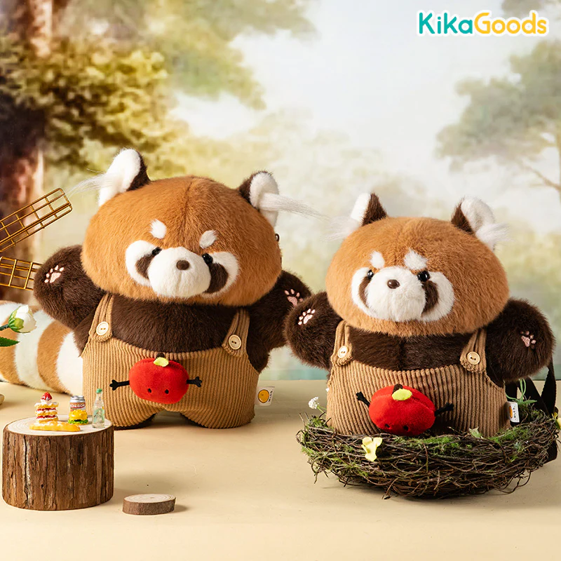 Red Panda Handmade Crossbody Doll Plush Toy - Image 21