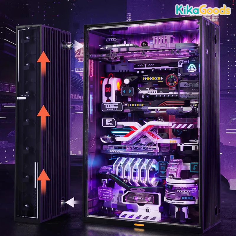 ROKR Parallel World Marble Run Miniature Assembly - The Future City - Image 2