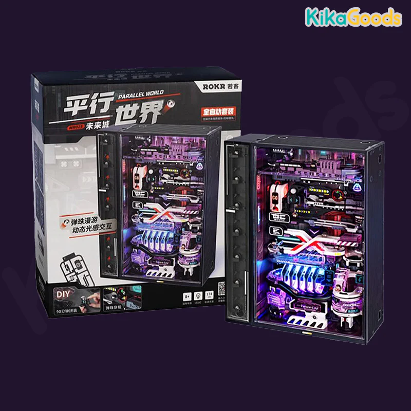 ROKR Parallel World Marble Run Miniature Assembly - The Future City - Image 7