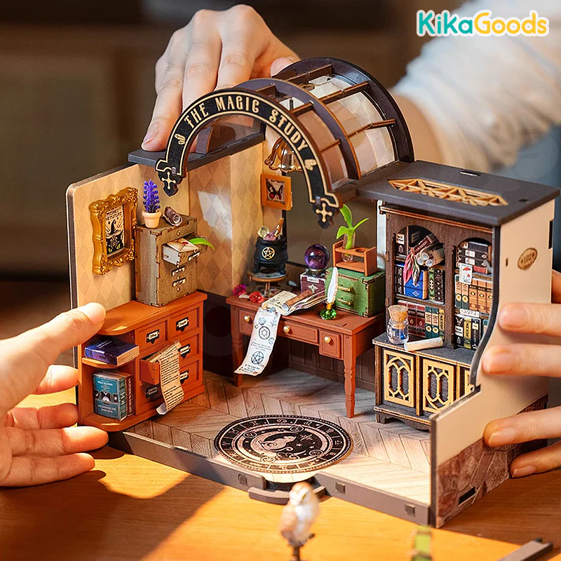 Rolife 3D DIY Wooden Miniature House - The Magic Study - Image 11