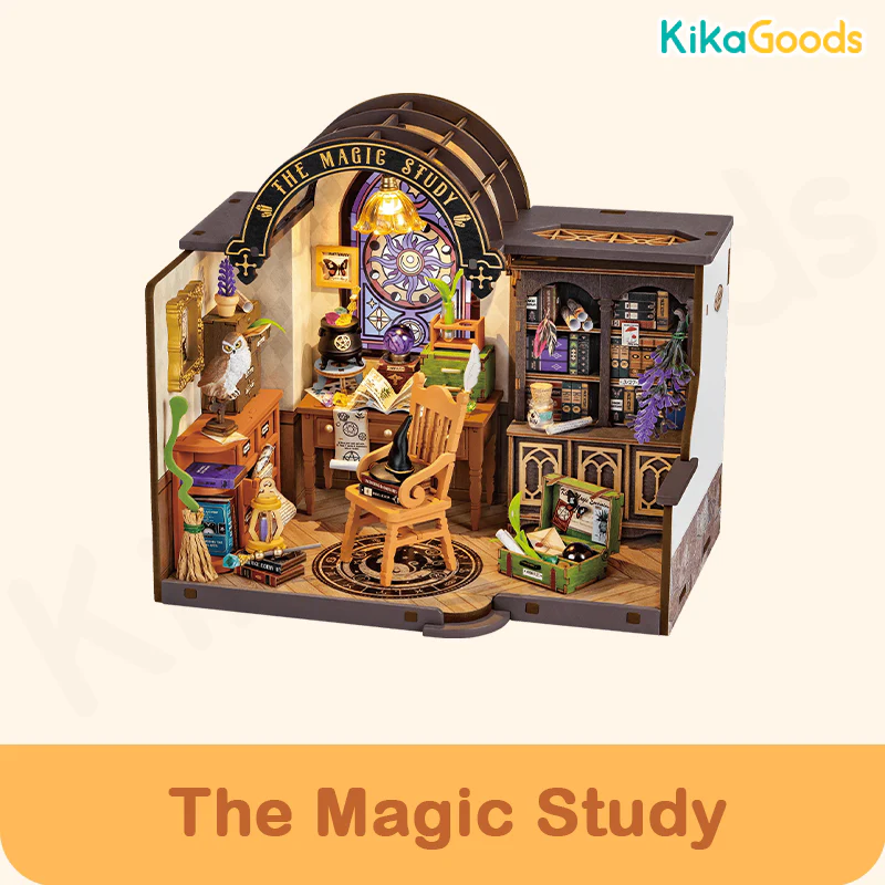 Rolife 3D DIY Wooden Miniature House - The Magic Study - Image 12