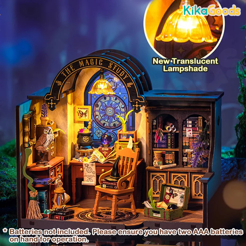 Rolife 3D DIY Wooden Miniature House - The Magic Study - Image 5