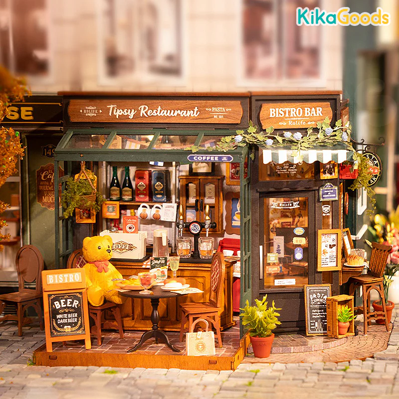 Rolife 3D DIY Wooden Miniature House - Tipsy Restaurant