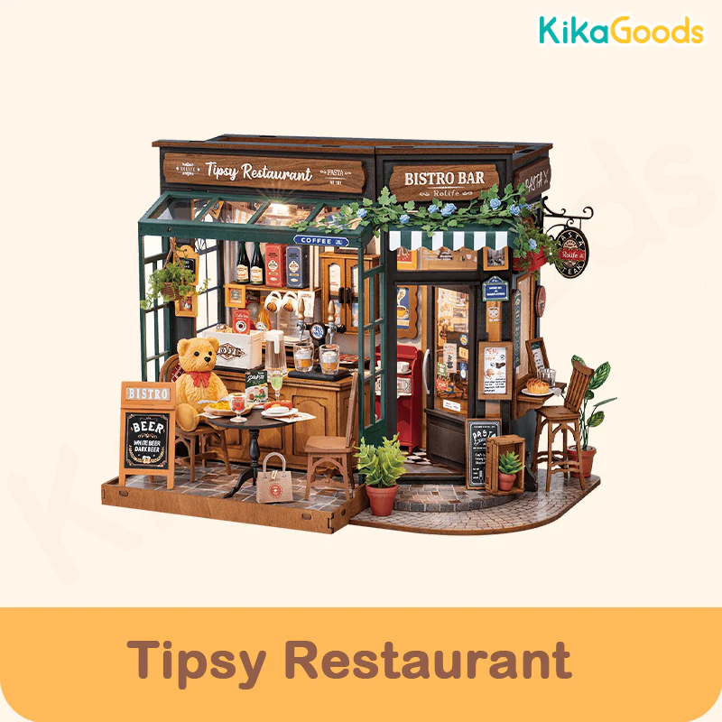 Rolife 3D DIY Wooden Miniature House - Tipsy Restaurant - Image 10