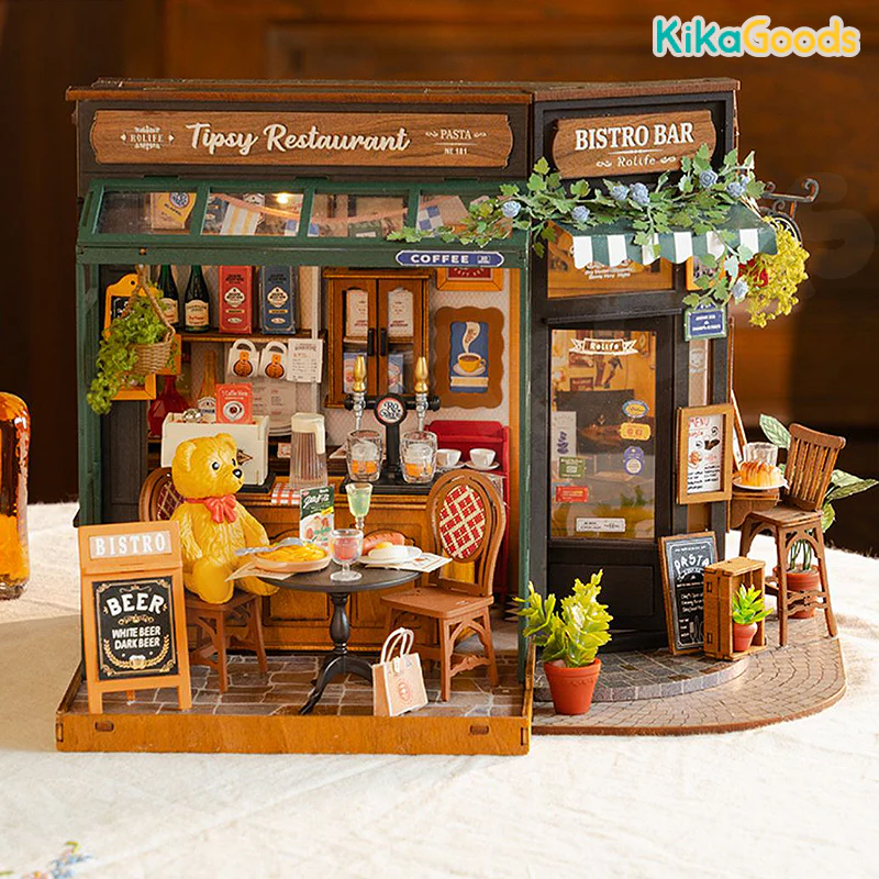 Rolife 3D DIY Wooden Miniature House - Tipsy Restaurant - Image 6