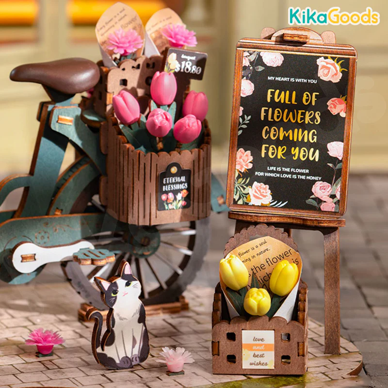 Rolife 3D Puzzle Creation Set - Blossom Cart - Image 3