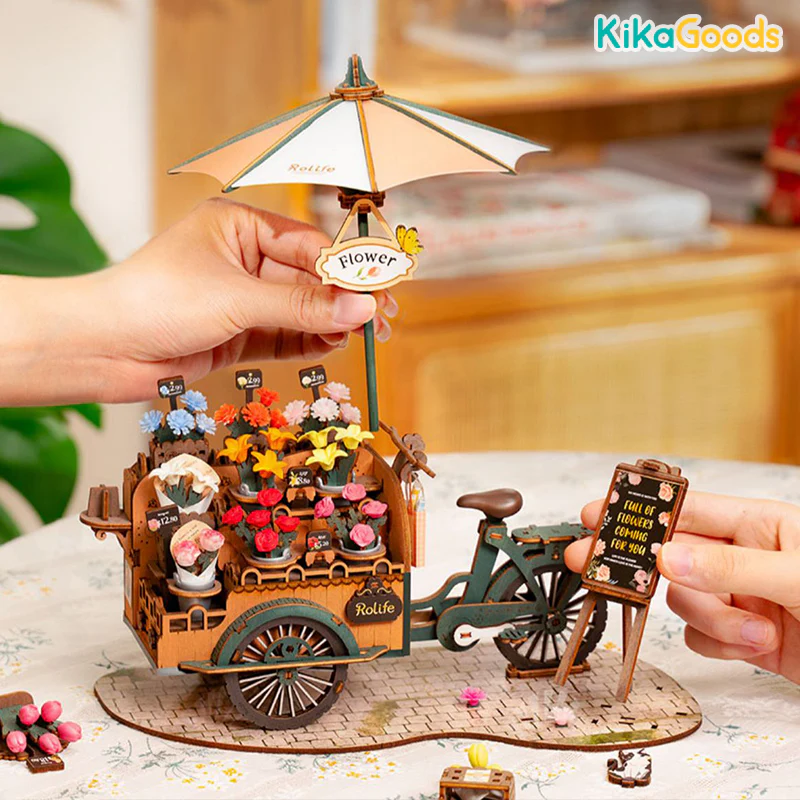 Rolife 3D Puzzle Creation Set - Blossom Cart - Image 4