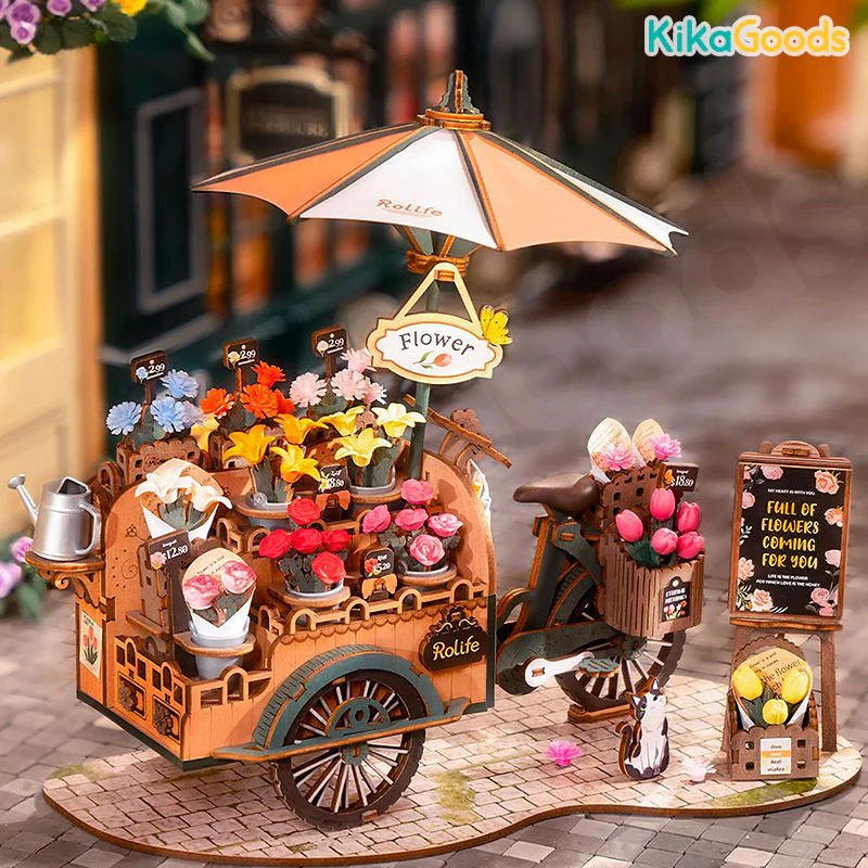 Rolife 3D Puzzle Creation Set - Blossom Cart - Image 6