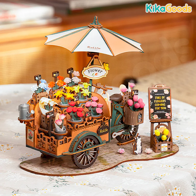 Rolife 3D Puzzle Creation Set - Blossom Cart - Image 7