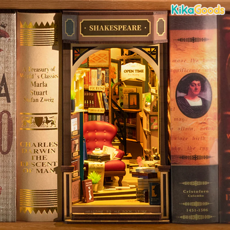 Rolife Book Nook Shelf Insert - Bookstore - Image 9