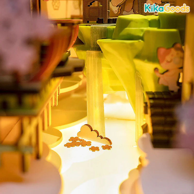 Rolife Book Nook Shelf Insert - Falling Sakura - Image 4