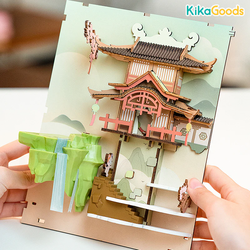 Rolife Book Nook Shelf Insert - Falling Sakura - Image 5
