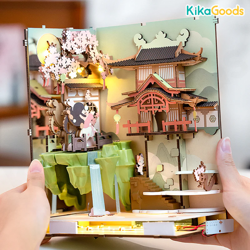 Rolife Book Nook Shelf Insert - Falling Sakura - Image 7