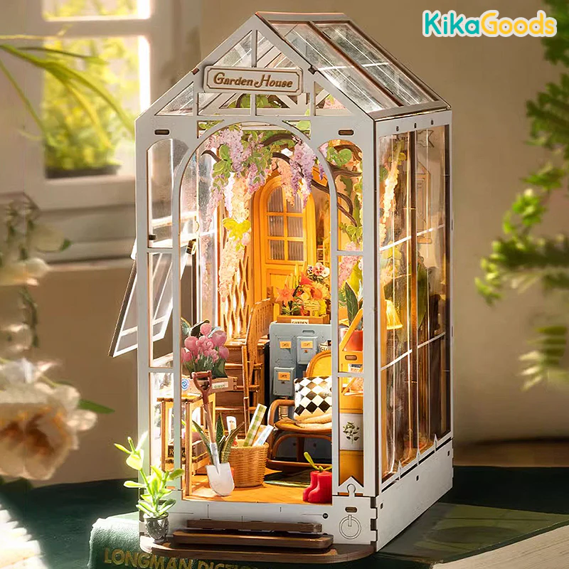 Rolife Book Nook Shelf Insert - Garden House - Image 10