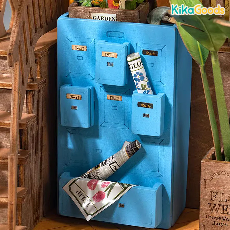 Rolife Book Nook Shelf Insert - Garden House - Image 11
