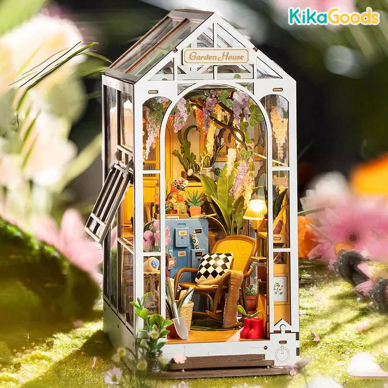 Rolife Book Nook Shelf Insert - Garden House - Image 9