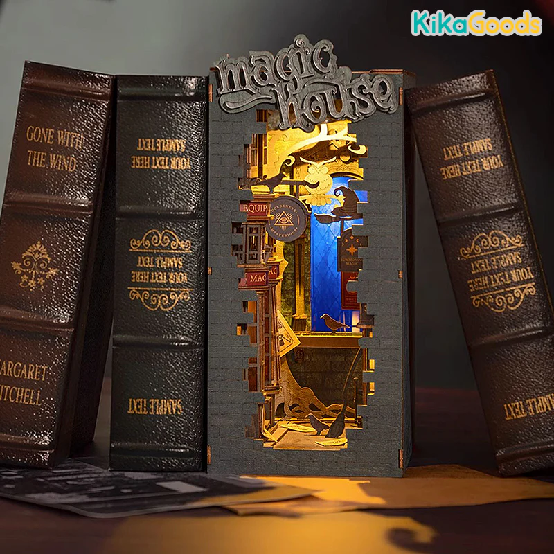 Rolife Book Nook Shelf Insert - Magic House