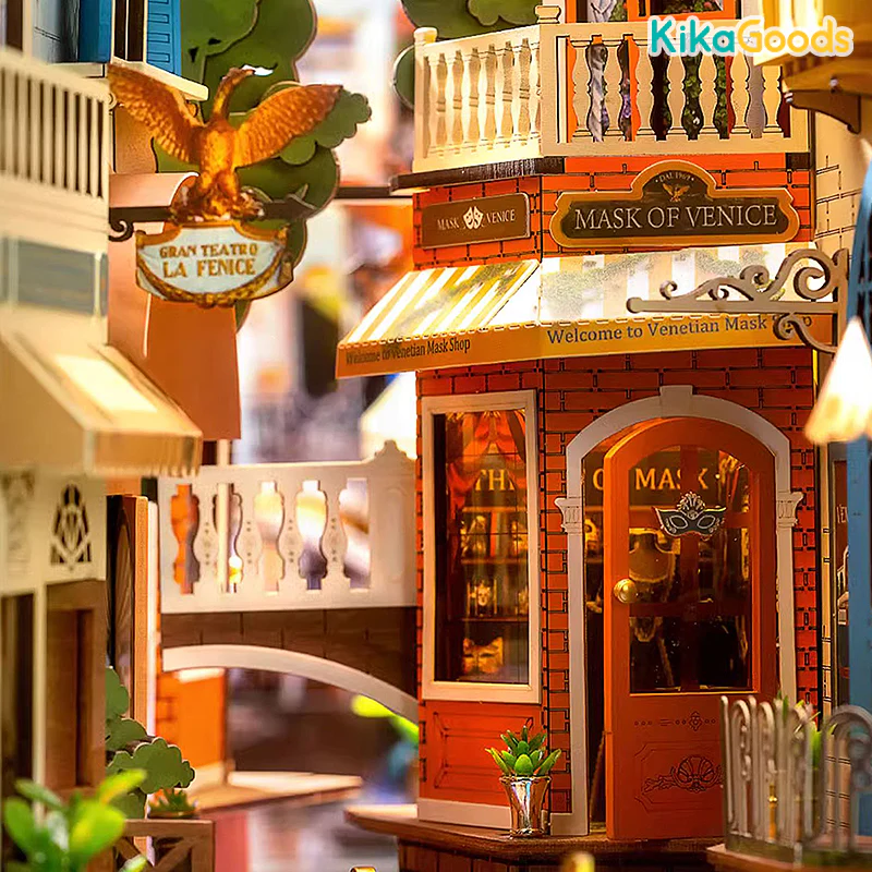 Rolife Book Nook Shelf Insert - Romantic Venice - Image 3
