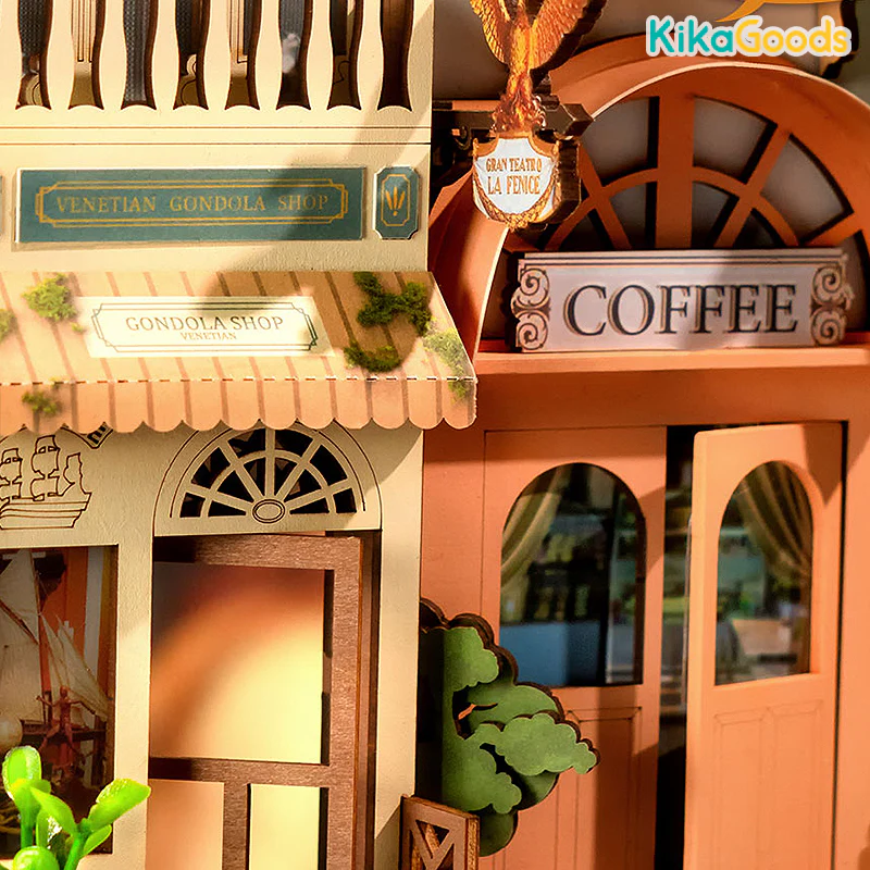 Rolife Book Nook Shelf Insert - Romantic Venice - Image 5