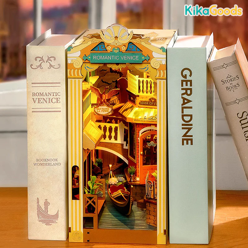Rolife Book Nook Shelf Insert - Romantic Venice - Image 7