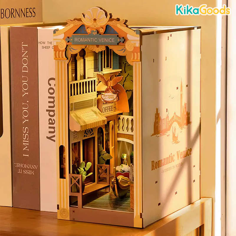 Rolife Book Nook Shelf Insert - Romantic Venice - Image 8