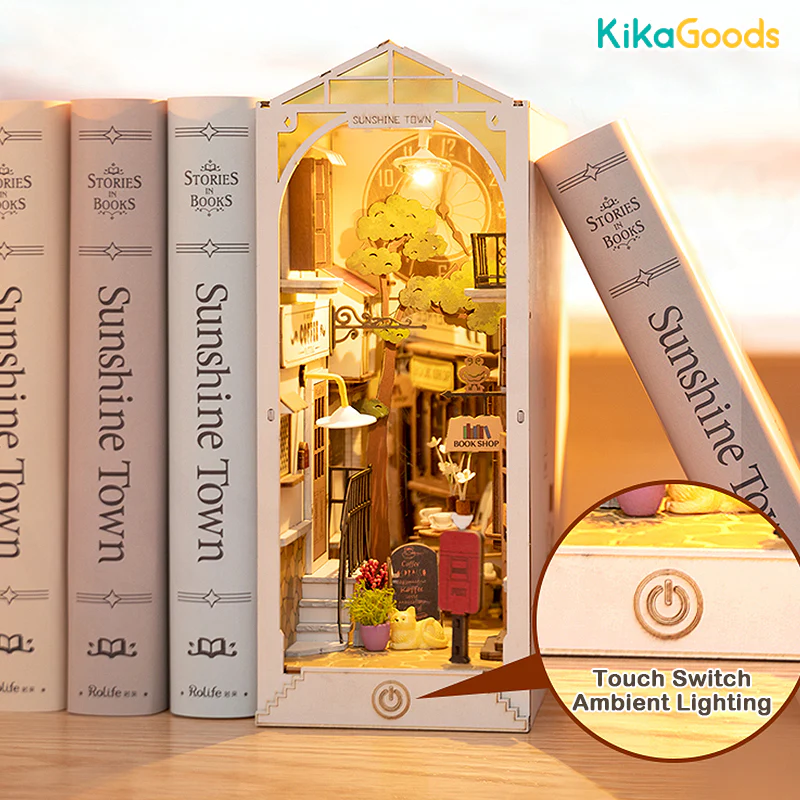 Rolife Book Nook Shelf Insert - Sunshine Town - Image 3