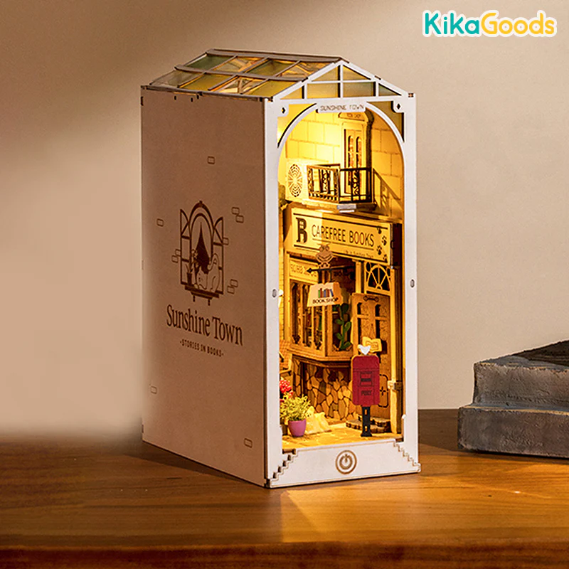 Rolife Book Nook Shelf Insert - Sunshine Town - Image 4