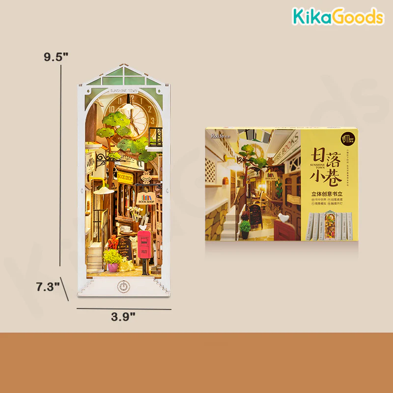 Rolife Book Nook Shelf Insert - Sunshine Town - Image 7