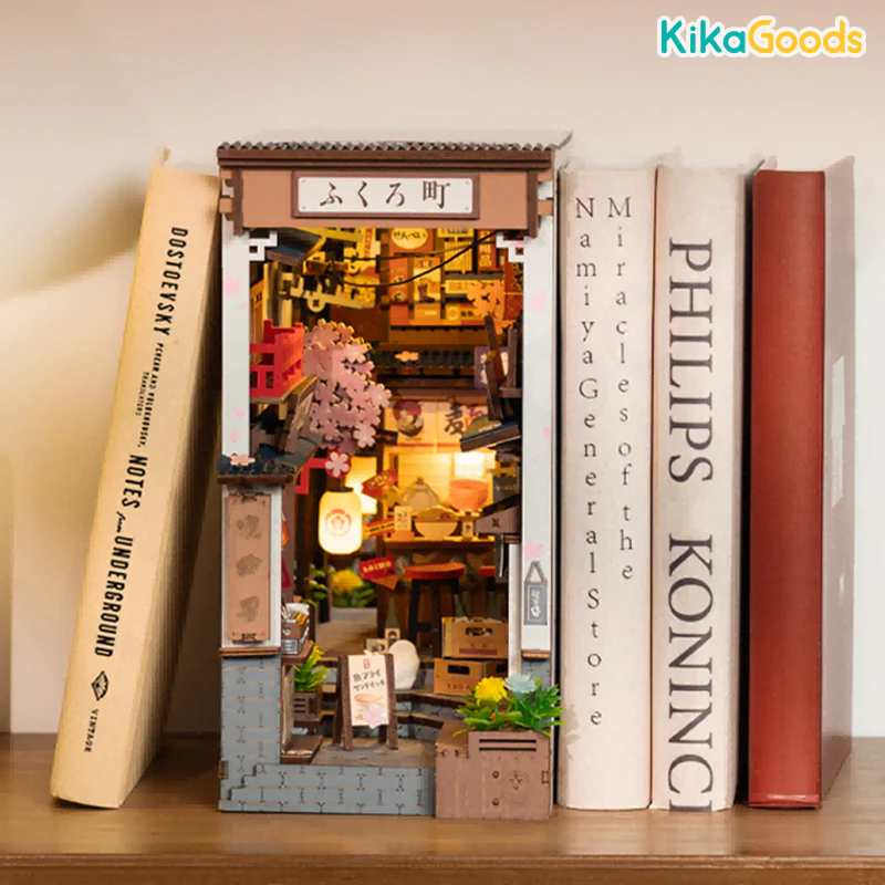 Rolife Book Nook & Wonderland - Sakura Wine Alley - Image 4