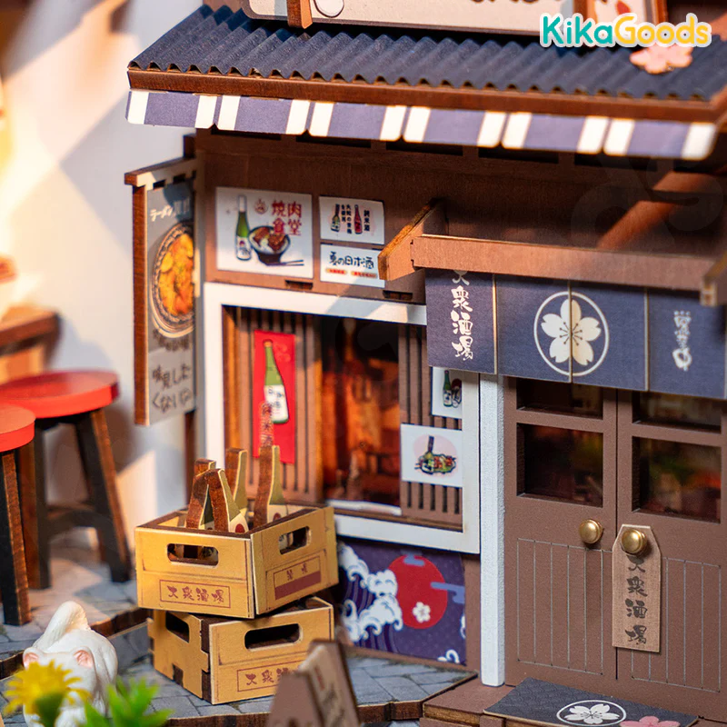 Rolife Book Nook & Wonderland - Sakura Wine Alley - Image 6