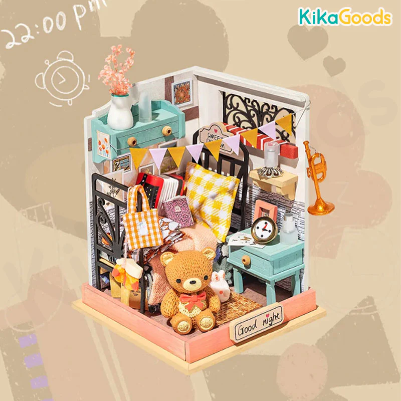 Rolife Little & Warm Space Series DIY Miniature House - Sweet Dream Bedroom - Image 2