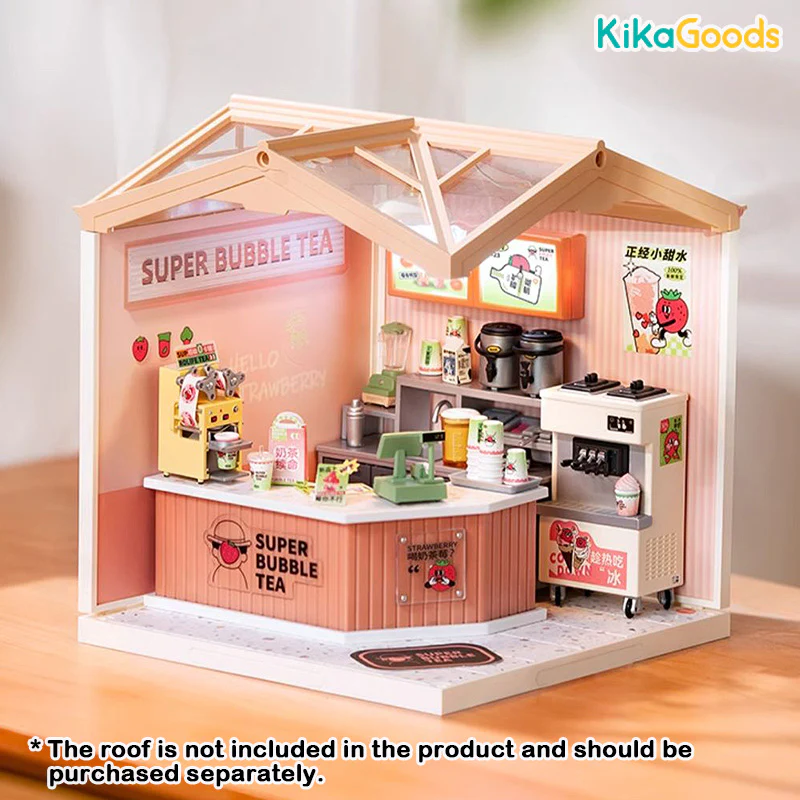 Rolife Super Creator DIY Miniature House - Double Joy Bubble Tea - Image 2