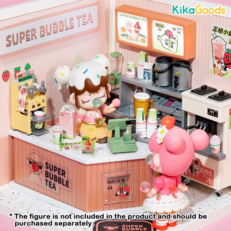 Rolife Super Creator DIY Miniature House - Double Joy Bubble Tea - Image 3