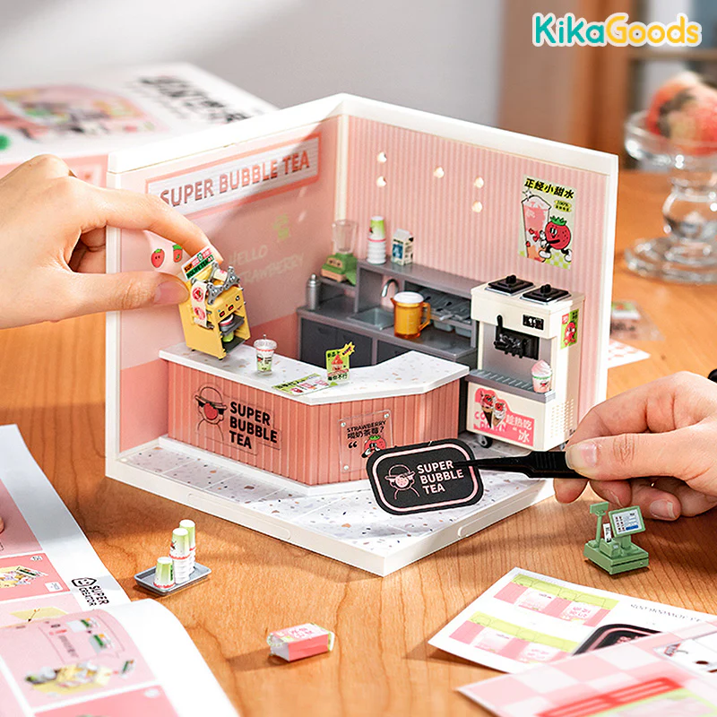 Rolife Super Creator DIY Miniature House - Double Joy Bubble Tea - Image 4