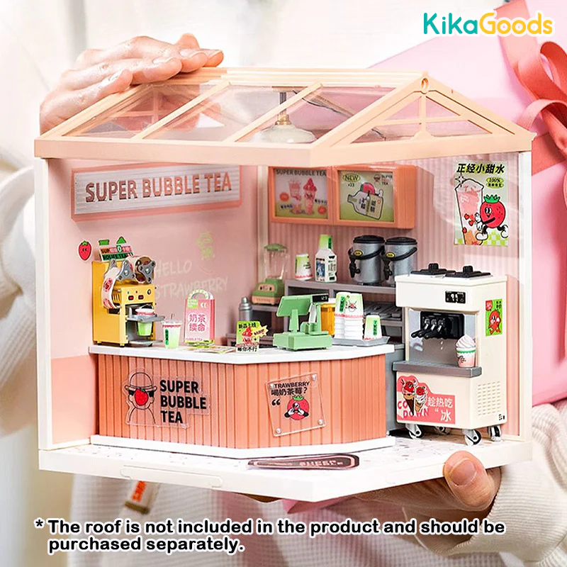 Rolife Super Creator DIY Miniature House - Double Joy Bubble Tea - Image 5