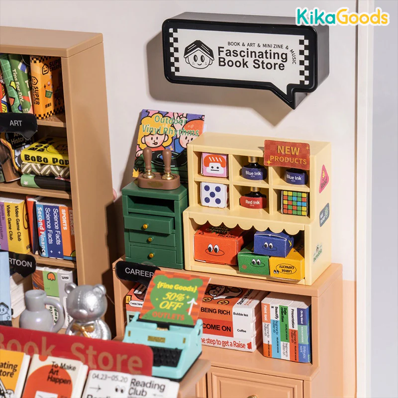 Rolife Super Creator DIY Miniature House - Fascinating Book Store - Image 5