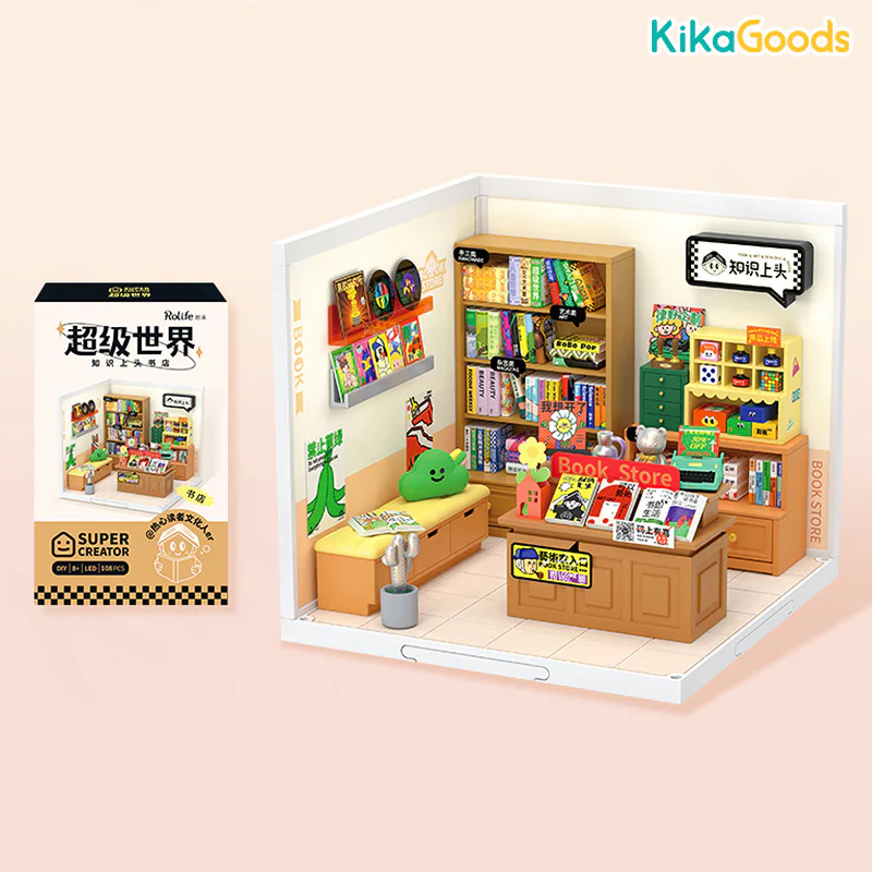 Rolife Super Creator DIY Miniature House - Fascinating Book Store - Image 9