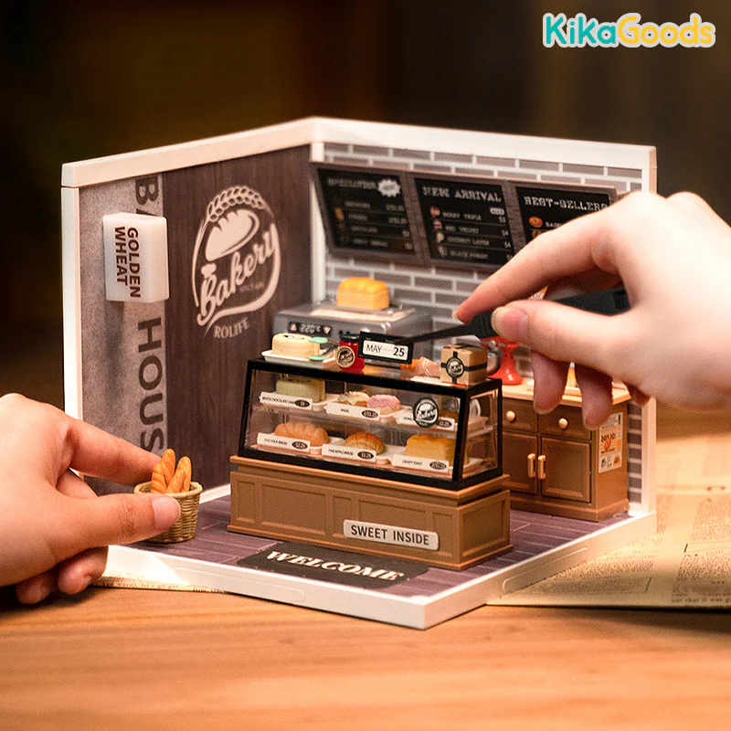 Rolife Super Creator DIY Miniature House - Golden Wheat Bakery - Image 2