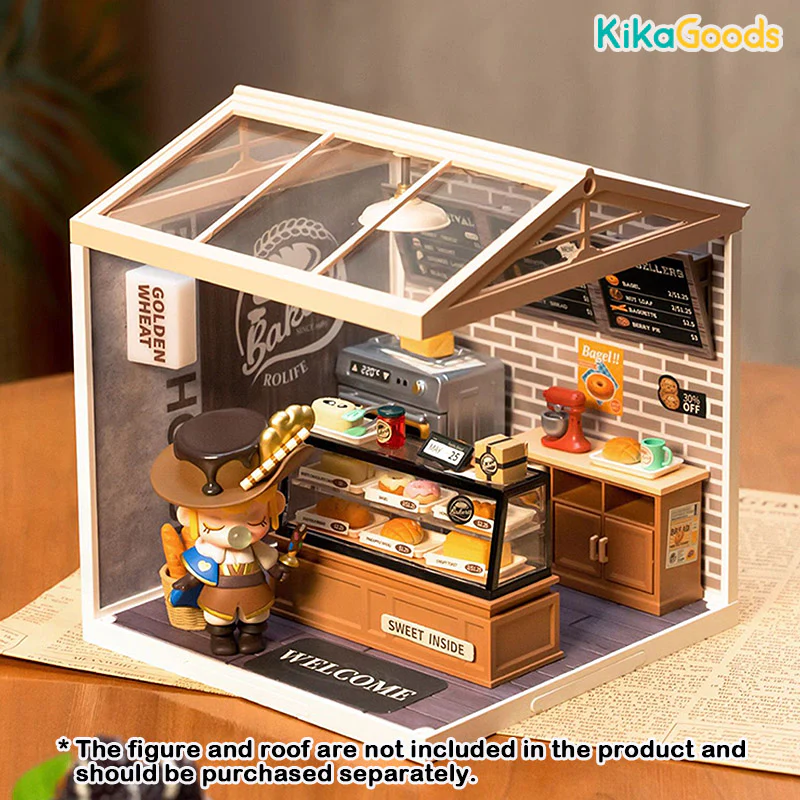 Rolife Super Creator DIY Miniature House - Golden Wheat Bakery - Image 3